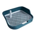 thumbnail image 2 of Inodoro para perros, orinal para perros con poste extraíble, bandeja para orinal de entrenamiento de malla reutilizable para perros pequeños y , azul, 2 of 8
