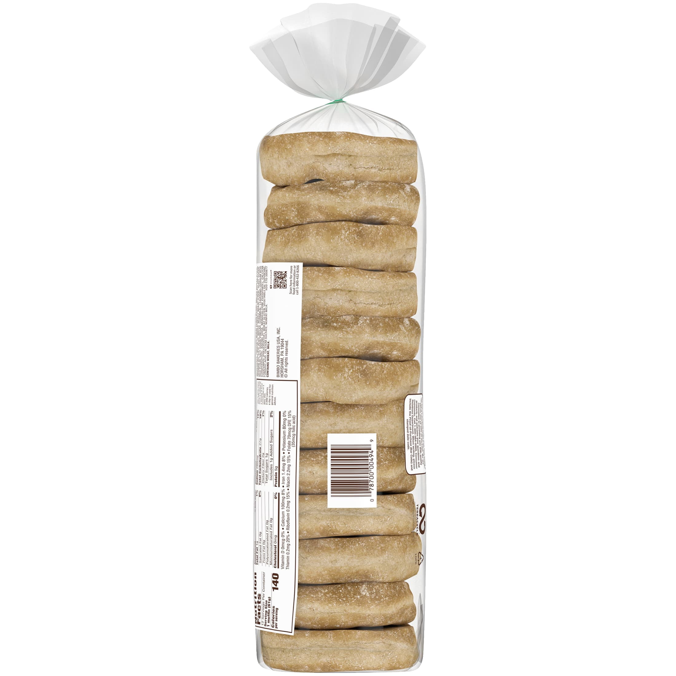 Master Wheat English Muffin, 12 Count, 26 oz Bag