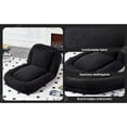 thumbnail image 2 of Human Dog Bed with 5 Adjustable Positions, Folding Lazy Sofa Bed, Teddy Plush Human Sized Dog Bed for Bedroom Living Room, Black, 2 of 8