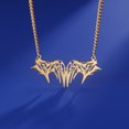 thumbnail image 4 of EUEAVAN Gold Wing Pendant Necklace Stainless Steel Jewelry, 4 of 7