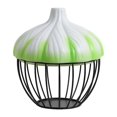 thumbnail image 1 of Cesta para almacenar ajos portátil con tapa, ligera, multiusos, cesta para frutas Verde, 1 of 9