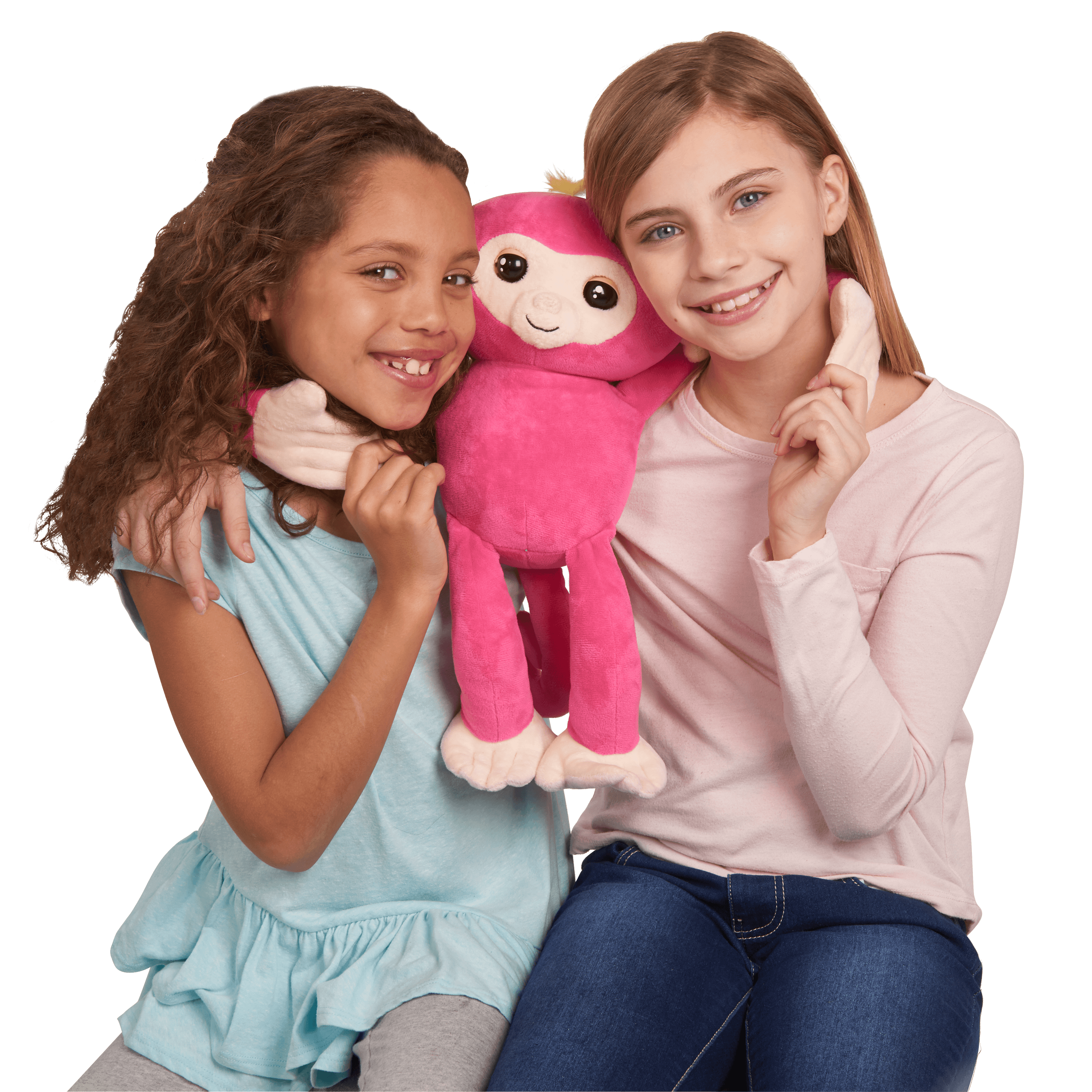 Fingerlings HUGS - Bella (Pink) - Interactive Plush Monkey by WowWee - image 5 of 9