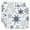 Blue Christmas Snowflake, variant on White Christmas Reindeer and Tree Pattern Dish Drying Mat for Kitchen 1 Pack, Ultra Absorbent Microfiber Dishes Drainer Mats,16x18in(41x46cm)