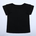 thumbnail image 4 of Girls Shirts Ruffle Short Sleeve Basic Tees Girls Casual Tee Tops for Kids 7-8 Years, 4 of 8