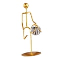 thumbnail image 2 of Figuras De Bolas De Cristal De 2 Piezas Con Adornos De Soporte De Metal Para Mesa De Oficina, 2 of 6