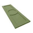thumbnail image 6 of Ekena Millwork 12"W x 45"H True Fit PVC Center Circle Arts & Crafts Fixed Mount Shutters, Moss Green (Per Pair - Hardware Not Included), 6 of 9