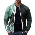 thumbnail image 2 of LOVZFMLL Jackets for Men Pullover Sweater Stand Collar Elastic Solid Color Half Sweater For Men Stand-up Collar Sweater, 2 of 5