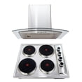 thumbnail image 1 of Combo Parrilla Eléctrica 4 Quemadores Acero Inox y Campana Cristal 60 cm Acero Inox Disa Home PAEL4/CAMPC60C, 1 of 10