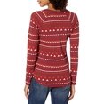 thumbnail image 2 of Lucky Brand Womens Waffle Printed Thermal Top, 2 of 2