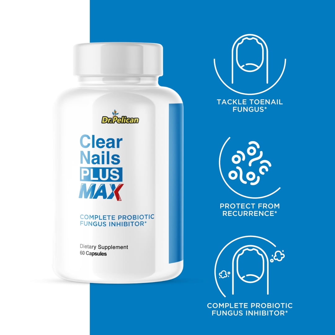 Clear Nails Plus Max- Hair, Skin & Nails Support- 60 Capsules