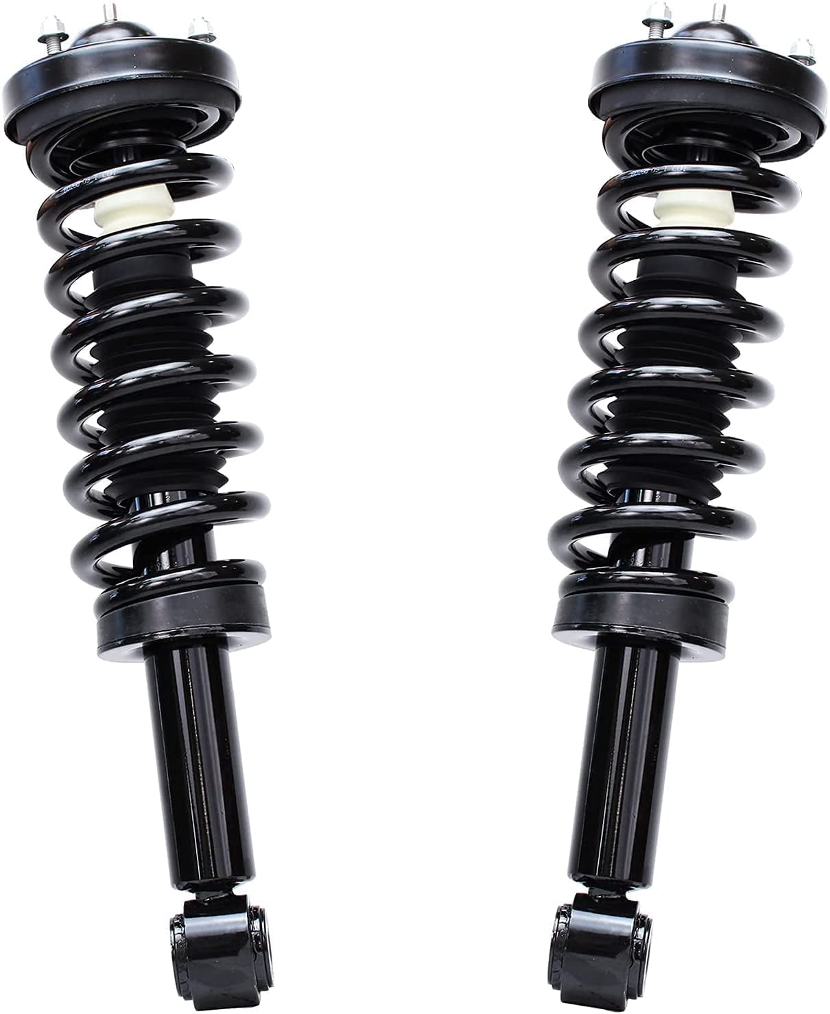 Detroit Axle - Struts Shocks for 4WD 2009-2013 Ford F-150 Complete 2 Front Struts w/Coil Spring 2 Rear Shock Absorbers 2010 2011 2012 Replacement Quick Install Ready Struts Assembly