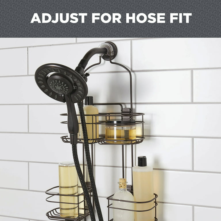 Metal Shower Caddy Tower with Removable Plastic Caddy Gray - Room Essentials