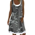 thumbnail image 1 of Colisha Women Tunic Dress Floral Printed Tank Dress Loose Sleeveless Beach Summer Dress, 1 of 2