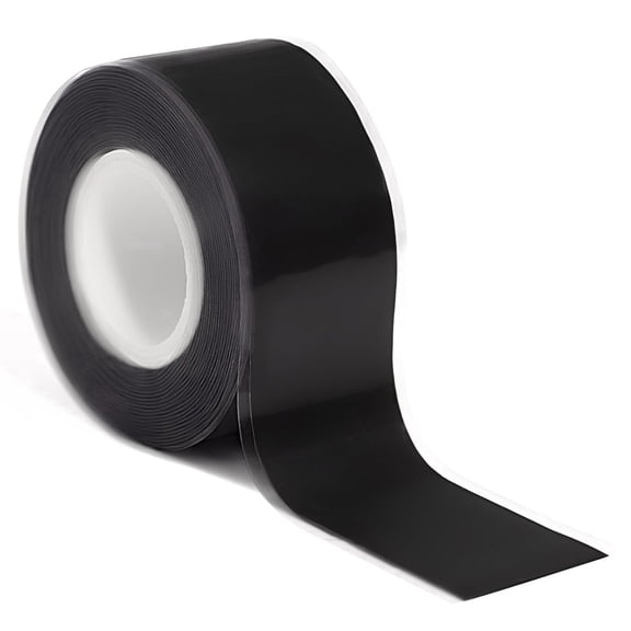 1" x 10FT Anti-Slip Silicone Grip Tape for Fitness Equipment, Waterproof Barbell & Dumbbell Wrap, Non-Slip Rubber Handle Grip Strap for Weights, Gym Bars & Workout Gear, Black