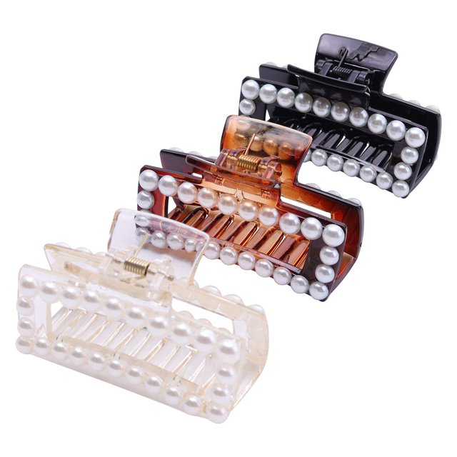 Pinzas para el cabello para mujeres y niñas Pinzas para el cabello con perlas grandes para cabello grueso Namotu WRJM-162