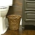 thumbnail image 3 of Household Essentials Wicker Waste Basket, Woven Leaf Basket with Wire Frame, Trash Bin or Storage Basket for Bedroom, Bathroom, Office and More, 3 of 5