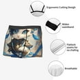 thumbnail image 3 of Yiaed Exotic Blue Cat Print Men's Soft Cotton Boxer Shorts Breathable Boxers Underwear Moisture-Wicking Underwear Stretch Boxer Briefs for Man-X-Large, 3 of 5