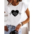 thumbnail image 5 of Love Style Trend Cute 90s Short Sleeve Print T Shirt Clothing Tee Women Graphic T-shirt Summer Clothes Fashion Female Top, 5 of 7