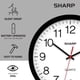 thumbnail image 5 of Reloj de pared Sharp Black de 35 cm, silencioso, no hace tictac, de cuarzo, 5 of 7