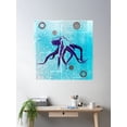 thumbnail image 2 of Steampunk Octopus Poster Wall Art, Modern Wall Decor For Living Room Bedroom, 24x24 UNFRAMED, 2 of 3