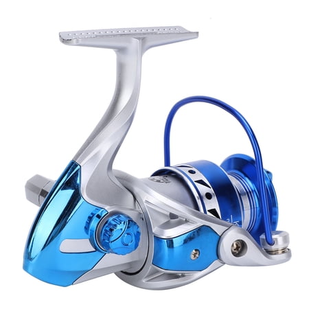 YAHHU Metal Spinning Reel 13 Bearings 5.2:1 Gear Ratio Left/Right Interchangeable Fishing Wheel KM5000 Size for Saltwater and Freshwater Fishing (5.91 inches / 15 cm Length)