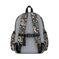 thumbnail image 3 of Mushroom and Butterfly Black Pattern Backpack for School, Cute School Bag with Adjustable Shoulder Straps and Padded Back, 13.4"x11"x4.7", 3 of 5