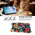 thumbnail image 6 of Butterfly Love Flower Wallet Case For Motorola Moto G 5G 2025 / 2026, PU Leather Flip Folio Cover With Card Slots, Magnetic Closure, Kickstand, Shockproof Protective Phone Case,Hibiscus, 6 of 10