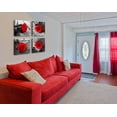 thumbnail image 6 of Red Rose Bedroom Wall Decor Black and White Wall Art Modern Flowers Pictures for Couples Bedroom Wall Decor Romantic Paintings for Wall Decorations Red Canvas Kitchen Decor and Accessories, 6 of 6
