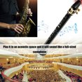thumbnail image 4 of sweethay Saxofón portátil Fiesta de viaje al aire libre Tráquea de plástico con bolsa de transporte Accesorios para instrumentos musicales, 4 of 6