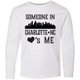 thumbnail image 3 of Inktastic Charlotte North Carolina Someone Loves Me Long Sleeve Youth T-Shirt, 3 of 5