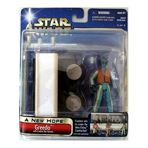 Star Wars Saga a New Hope- Greedo W/cantina Bar Section