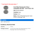 thumbnail image 2 of Front Wheel Bearing Set 2 Piece - Compatible with 2007 - 2014 Ford E-150 2008 2009 2010 2011 2012 2013, 2 of 2