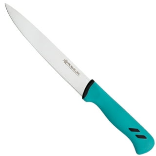 SiliSlick Steak Knife Set - Iridescent/Rainbow Titanium Coated Stainless  Steel Knives - 5 inch / 12.7cm - (4 Blue) 