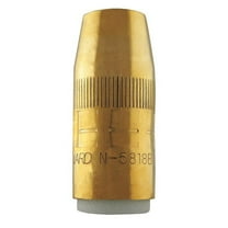Bernard N-5818B Nozzle, Centerfire, 5/8 Orifice, 1/8 Recess, Brass, 10 pack
