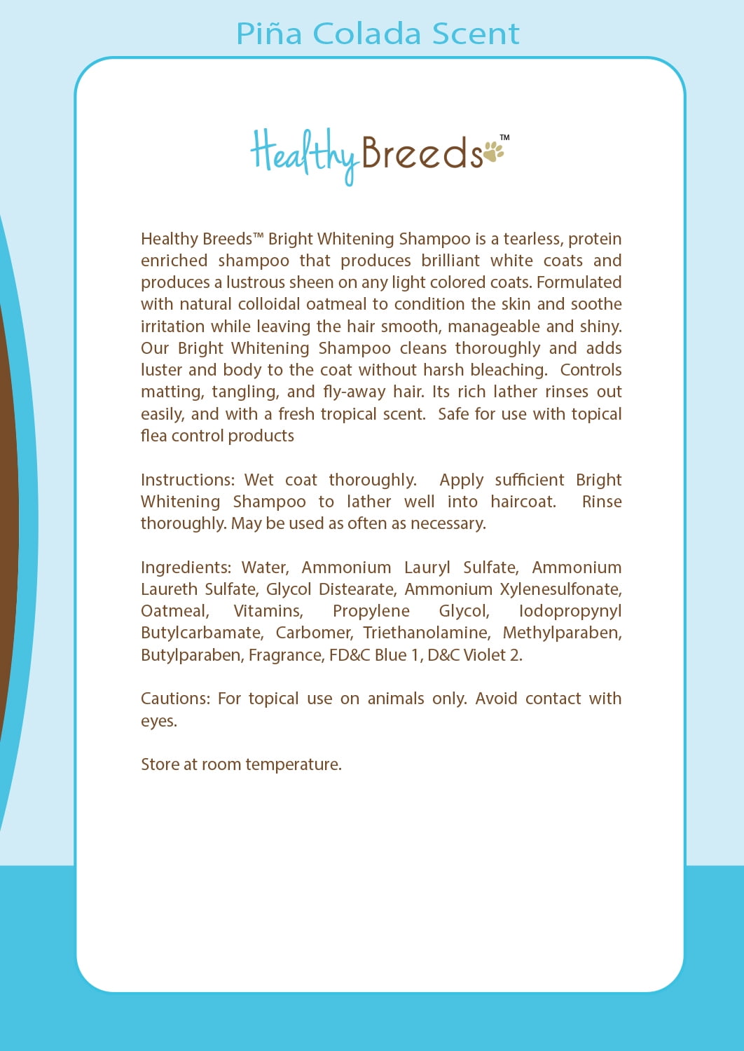Healthy Breeds Goldendoodle Bright Whitening Dog Shampoo 12 oz