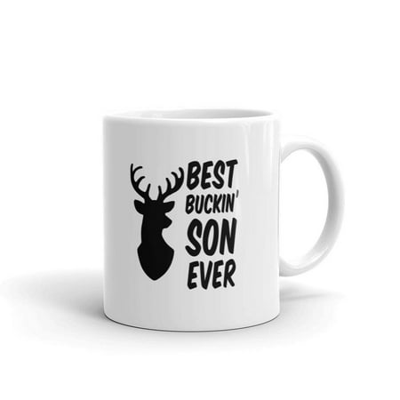 Best Buckin' Son Ever Deer Hunting Coffee Tea Ceramic Mug Office Work Cup Gift (Best Barometric Pressure For Deer Hunting)