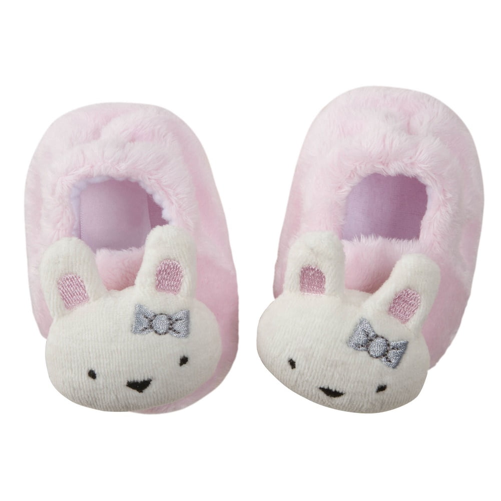 Gerber Baby Girl Booties, 06 Months, Color Pink/White Off