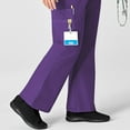 thumbnail image 5 of Wink Origins Romeo - Women's Flare Leg Cargo Scrub Pant, Eggplant, XXS Petite, 5 of 5