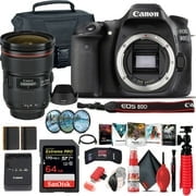 Canon EOS 80D DSLR Camera (Body Only) (1263C004) + Canon EF 24