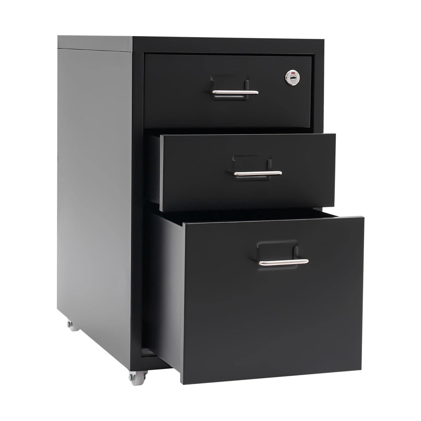 Cold-Rolled Steel Vertical File Cabinet, Electrostatic Spraying, Freestanding Drawer For Home Office To Organize Files, Toiletries, Crafts And Small Items