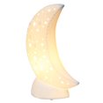 thumbnail image 1 of Simple Designs Porcelain Moon Shaped Table Lamp, 1 of 9