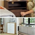 thumbnail image 4 of 6 Pcs Boutons de Meubles Ronds, Bouton de Tiroir en Laiton Massif, Poignée de Meuble de Placard, Poignée de Porte Dorée pour Placard, Poignée de Meuble Dorée, Trou Unique avec 6 Vis pour Commode Garde-Robe, 4 of 5