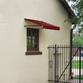 thumbnail image 3 of Awntech 4.38 Ft Dallas Retro Straight Slope Fixed Awning with Anodized Arms (52.5in x 16in x 30in), Burgundy, 3 of 5