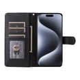 thumbnail image 4 of JTCASES Compatible with iPhone 15 Pro Max 6.7 inch Case Wallet Flip Folio Case [Kickstand] with RFID Blocking Card Holders [Shockproof] and Wrist Strap Phone Cover for Men Women Girls, Black, 4 of 8