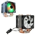 thumbnail image 4 of CPU Cooler, 6 Heat Pipes Computer CPU Cooler, RGB CPU Air Cooler, 3Pin 90mm PWM Fans for LGA775 1155 1156 1366 2011 AM2 AM2+ AM3, Low Noise, Precise Airflow, 4 of 7