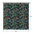 thumbnail image 5 of Colorful Soccer Elements Pattern Shower Curtain 72"x72" ,Bathroom Decorative Shower Curtains Set with 12 Hooks,Modern Waterproof Washable Shower Curtain, 5 of 6