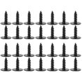 thumbnail image 2 of Speravity 30 Uds tornillos autorroscantes cabeza de arandela hexagonal sujetador de coche perno de motor tornillo de placa de matrícula reemplazo negro Type5 NO5 Speravity VI000325-01, 2 of 6
