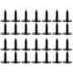 thumbnail image 5 of Speravity 30 piezas de tornillos autorroscantes, sujetador de coche, perno de motor, placa de matrícula, tornillo de guardabarros, reemplazo negro para Q5 cinco 2piezas Speravity  CBP145362, 5 of 6