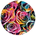 thumbnail image 2 of Safavieh Fiesta Anabella Floral Shag Area Rug, Fuchsia/Multi, 4' x 4' Round, 2 of 10