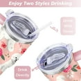 thumbnail image 5 of 40oz Dog Mom Tumbler - Leakproof Travel Coffee Mug with Handle - Cute Puppy Gift for Women Who Love Dogs - Double Wall Stainless, 5 of 7